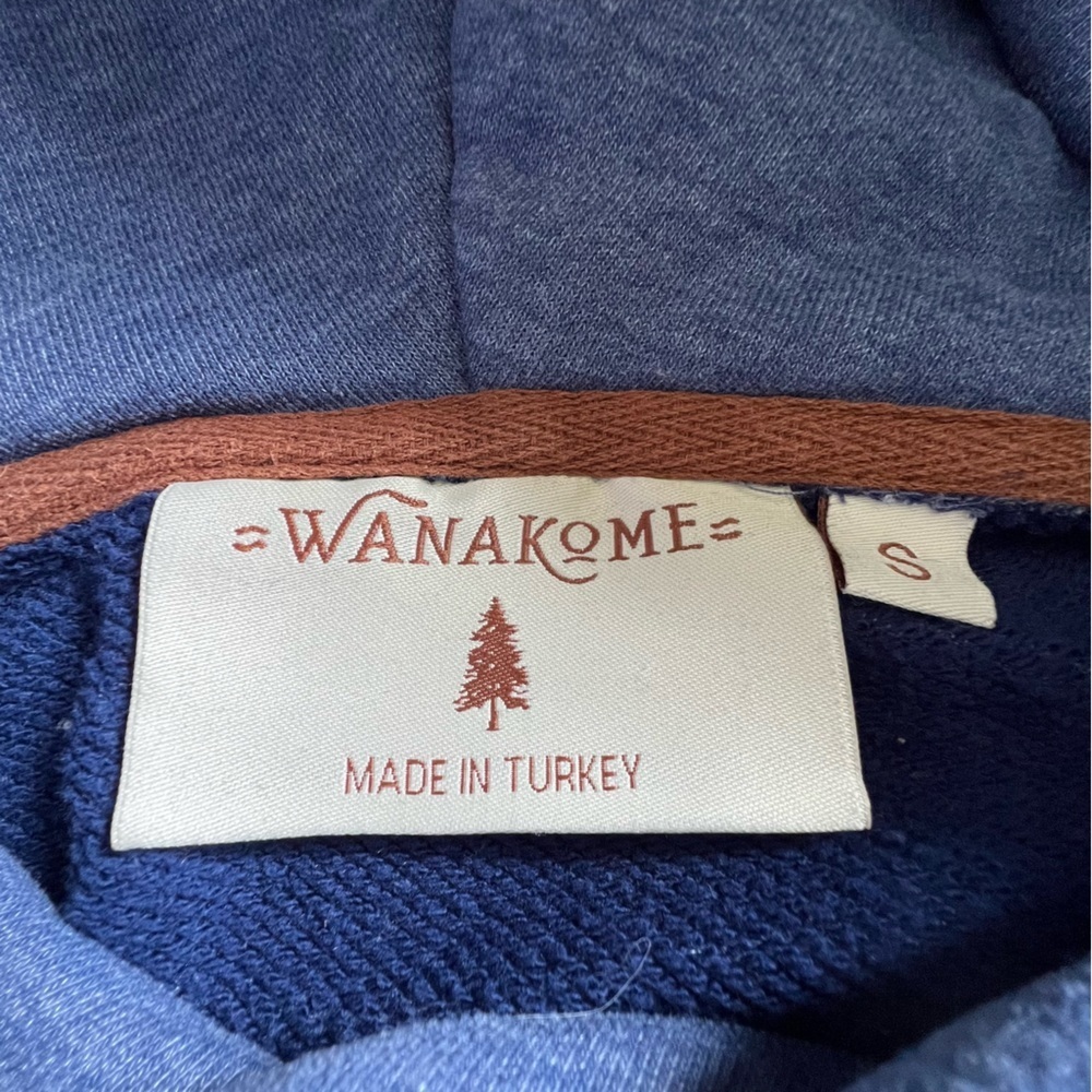 Wanakome Sweatshirt Neapolitan (Blue, Cream and Pink) Rare Colorblock Hoodie - Picture 4 of 4